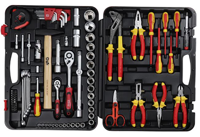 RS PRO 88 Piece VDE/1000 V Electricians Tool Kit