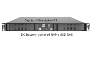 Cepoint: DC-DC Battery Powered All-Flash NVMe NAS Server Series