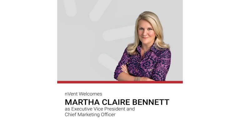 nVent Welcomes Martha Claire Bennett as Chief Marketing Officer